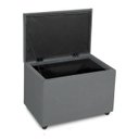 Ver imagem 2 de Puff Baú 60cm Decorativo Sala Estar Quarto Multiusos Veludo