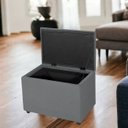 Ver imagem 1 de Puff Baú 60cm Decorativo Sala Estar Quarto Multiusos Veludo