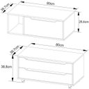 Ver imagem 3 de Kit Balcão e Gabinete de Banheiro com Cuba Karina Amêndoa/branco