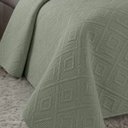 Ver imagem 2 de Kit Colcha Madison Casal 220x240cm 100% Poliéster - Rozac - Verde