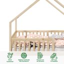 Ver imagem 5 de Cama Montessoriana Madeira Maciça Casa com Estrado Cora Natural Idimex
