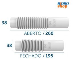 Tubo Ligação Vaso Sanitário Ajustável - 290404 - 3