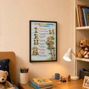 Ver imagem 1 de "Os Dez Mandamentos da Criança" Quadro Infantil Religioso