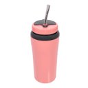 Ver imagem 5 de Copo Térmico Para Tereré Bebidas Geladas Com Canudo Aço Inox 650ml - Wp - Rosa