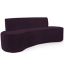 Ver imagem 4 de Sofá 03 Lugares 180cm Mônaco Veludo Roxo - Nexta Casa