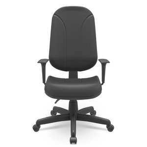 Cadeira Giratória Presidente New Plus backita - preta
