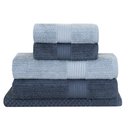 Ver imagem 1 de Jogo Toalhas Banhão Buddemeyer 5p Fio Penteado Azul 0131