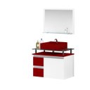 Ver imagem 2 de Conjunto para Banheiro Gabinete com Cuba e Espelheira 60cm Diamante