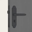 Ver imagem 3 de Fechadura para Banheiro 823/11 Preto Fosco - 57259 - STAM