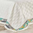 Ver imagem 2 de Cobre Leito Queen Lovenia 180 Fios 4 Peças - Marfim