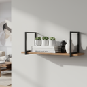 Ver imagem 2 de Kit 2 Prateleiras Industrial C/ Suporte Retangular 30x100cm