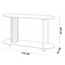 Ver imagem 6 de Aparador para Sala de Estar Orgânico Industrial 135cm Épic L05 Off White - Lyam Decor