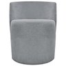 Poltrona Decorativa Organica para Sala Recepção Aura Luxo Boucle Premium Cinza - 5