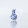 Vaso Cerâmica Azul e Branco - 1