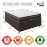 Cama Box Baú Casal + Colchão Paris Molas Ensacadas Pocket - 66x138x188cm - Jacquard - 2