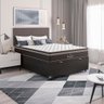 Cama Box Baú Casal + Colchão Paris Molas Ensacadas Pocket - 66x138x188cm - Jacquard - 7