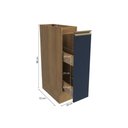 Ver imagem 6 de Nicho Porta Condimentos Celeste Kappesberg 100% Mdf Nogueira/azul 20cm