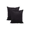 Ver imagem 2 de Kit 02 Capas Almofada Suede Sortido Veludo Sala: Preto