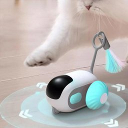 Brinquedo de Gato Pet Felino Carrinho Controle Remoto Usb Bateria Recarregavel Interativo Diversao e - 3