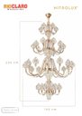 Ver imagem 2 de Lustre Candelabro Cristal Legítimo 36 Braços - 800w Led 127/220v Rosé Gold