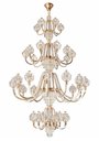 Ver imagem 1 de Lustre Candelabro Cristal Legítimo 36 Braços - 800w Led 127/220v Rosé Gold