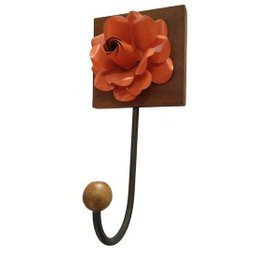 Cabideiro para Bolsas e Roupa de Parede para Quarto de Ferro Rustico Artesanal Libertas Rosas Cabide - 1