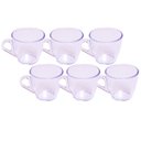 Ver imagem 1 de Kit 6 Xicaras em Acrílico Cristal de Café - Chá Decor - Cristal