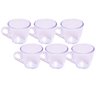 Kit 6 Xicaras em Acrílico Cristal de Café - Chá Decor - Cristal - 1