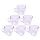 Ver imagem 2 de Kit 6 Xicaras em Acrílico Cristal de Café - Chá Decor - Cristal