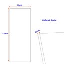 Ver imagem 3 de Folha de porta de Madeira Maciça 210x80cm Friso  Jb Folha de portas