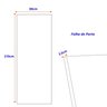 Porta de Madeira Maciça 210x80cm Friso 09 Jb Portas - 3