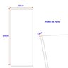 Porta de Madeira Maciça 210x82cm Friso 09 Jb Portas - 2