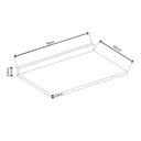 Ver imagem 2 de Tampo para Balcão 70cm Cozinha Modulável Mdf Cor:macadâmia