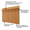Ver imagem 4 de Estante Home Theater para Sala TV 70 com 4 Portas Moema Permóbili Grafite/Nature - 100% MDF