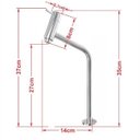 Ver imagem 2 de GABINETE DE VIDRO PARA BANHEIRO 60CM AC SAN MARINO COM SIFAO E TORNEIRA METAL:AZUL ESCURO