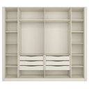 Ver imagem 3 de Guarda Roupa Bend em Mdf 276x240cm 6 Portas 6 Gavetas Luna C800
