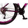 Bicicleta Aro 29 Spaceline Vega 27v Câmbios Shimano Altus Freio a Disco Preto e Rosa Tam: 15 - 6