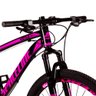 Bicicleta Aro 29 Spaceline Vega 27v Câmbios Shimano Altus Freio a Disco Preto e Rosa Tam: 15 - 5