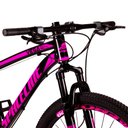 Ver imagem 5 de Bicicleta Aro 29 Spaceline Vega 27v Câmbios Shimano Altus Freio a Disco Preto e Rosa Tam: 15