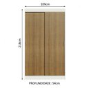 Ver imagem 4 de Guarda-roupa Solteiro Madesa Tokio 2 Portas de Correr 2 Gavetas