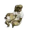 Ver imagem 7 de Escultura Familia Decorativa em Resina Pai Mãe e Filho no Colo