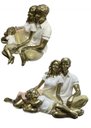 Ver imagem 1 de Escultura Familia Decorativa em Resina Pai Mãe e Filho no Colo