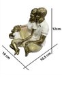 Ver imagem 4 de Escultura Familia Decorativa em Resina Pai Mãe e Filho no Colo