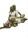 Ver imagem 5 de Escultura Familia Decorativa em Resina Pai Mãe e Filho no Colo