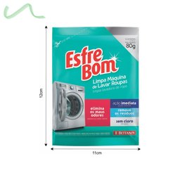 Limpa Máquina De Lavar Roupas Esfrebom 80g Elimina Odores 10 Unid - 3