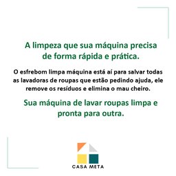 Limpa Máquina De Lavar Roupas Esfrebom 80g Elimina Odores 10 Unid - 5