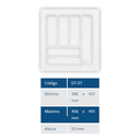 Ver imagem 3 de Organizador de Gavetas Divisórias para Talher Dt 07