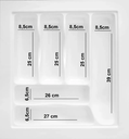 Ver imagem 2 de Organizador de Gavetas Divisórias para Talher Dt 07