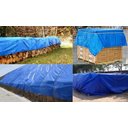 Ver imagem 6 de Lona Leve Azul Encerado Carreteiro 15x30 / 30x15 300 micras impermeável com Ilhós - Carga Pesada