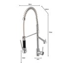 Ver imagem 7 de Torneira de Cozinha Gourmet Extensível com Misturador Monocomando 57cm Altura